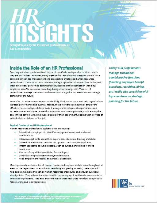 inside the role of an hr professional