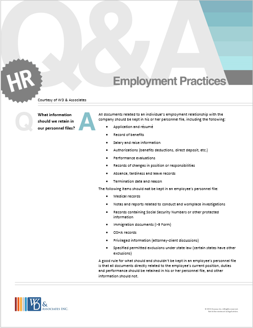 Employment Practices Q&A