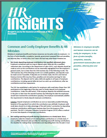 common and costly benefit mistakes white paper