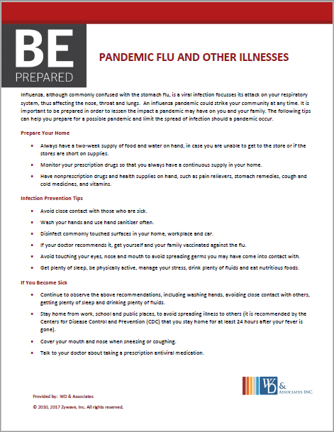 Be Prepared Pandemic